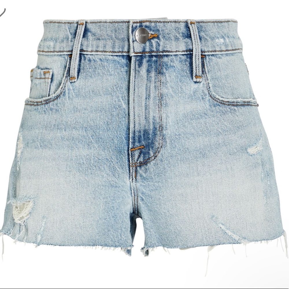 FRAME Le Cut-Off Denim Shorts, 29